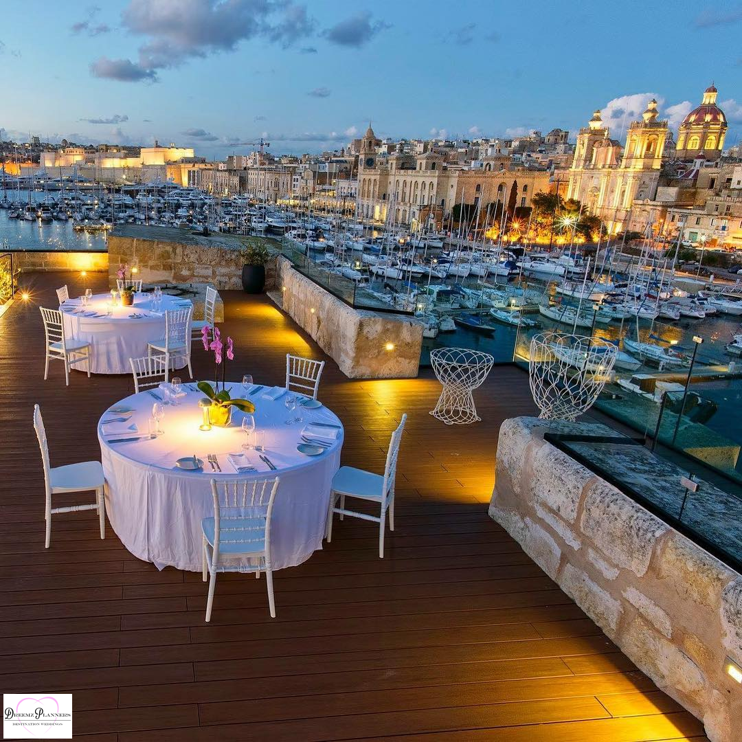 Sea view wedding venue in Malta
